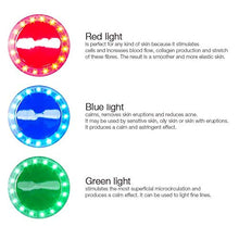 Load image into Gallery viewer, Rika LED facial massager. Photo LED light therapy Facial Massager, Light Therapy Device for Acne, Vibration Skin Firming Care