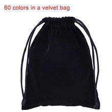 Load image into Gallery viewer, 60 Pieces Hexagonal Chakra Pendant Bullet Crystal Pendant Gemstone Pointed Quartz Stone Pendants with Storage Bag (60 Colors)