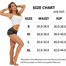 Load image into Gallery viewer, YINLANG Women's Lace Underwear High Waisted Sexy Boy Short Panties Hipster Briefs 4 Pack
