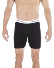 Load image into Gallery viewer, Tommy Hilfiger Men's 3-Pack Cotton Boxer Brief, Black, Small(28-30)