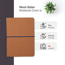 Load image into Gallery viewer, Moonsafari A4 Reusable Notebook Cover & Rocketbook Cover Smart Business Notebook Cover for Everlast, Fusion, Wave, Moleskin and More with Pen Loop & Business Card Holder - Brown,A4/Letter 11" x 8