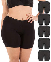Load image into Gallery viewer, B2BODY Women's Regular & Plus Size Stretch Cotton Long Leg 6.5" Boyshort Briefs (L)