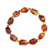 Load image into Gallery viewer, Baltic amber bracelet, 100% natural Baltic certified amber jewelry, promotes immune system, sleep, arthritis, migraine pain relief-MERPOCCLI