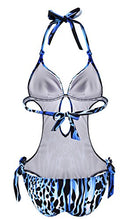 Load image into Gallery viewer, Eomenie One Piece Swimsuits for Women Cutout Tie Back and Side Monokini Halter Bathing Suits Plunge Slimming Swimwear Neon Green