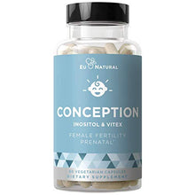 Load image into Gallery viewer, Conception Fertility Prenatal Vitamins – Regulate Your Cycle, Balance Hormones, Aid Ovulation – Myo-Inositol, Vitex, Folate Folic Acid Pills – 60 Vegetarian Soft Capsules