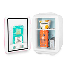 Load image into Gallery viewer, Cooluli Skincare Mini Fridge for Bedroom - Car, Office Desk & Dorm Room - Portable 4L/6 Can Electric Plug In Cooler & Warmer for Food, Drinks, Beauty & Makeup - 12v AC/DC & Exclusive USB Option, Pink