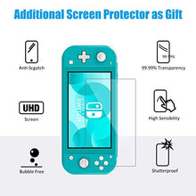 Load image into Gallery viewer, Carry Case for Nintendo Switch Lite Portable Travel Protector Carrying Case with 10 Game Slots and Tempered Glass Screen Protector - Turquoise Blue