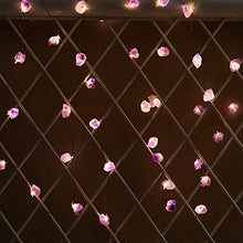 Load image into Gallery viewer, MIYA LIFE Natural Amethyst Raw Stones LED Decorative String Lights 10ft 40 Lights with Remote for Mother's Day Tent Wedding Valentine's Day Present Bedroom Christmas Party Birthday Ornament