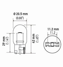 Load image into Gallery viewer, HELLA 7440TB Twin Blister Standard Miniature 7440 Bulbs, 12V, 21W, 2 Pack