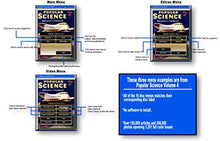 Load image into Gallery viewer, 1261 Popular Mechanics And Popular Science Magazines (With 14 hrs of video and 100 hrs of audio) In This 10 Disc Computer DVD ROM Series