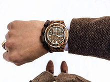 Load image into Gallery viewer, Bewell ZS-100B Couple Wooden Quartz Watch Men and Women 30M Water Resistance Date Display Fashion Watches (FBA)