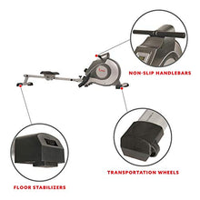 Load image into Gallery viewer, Sunny Health & Fitness Magnetic Rowing Machine Rower w/ LCD Monitor