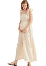 Load image into Gallery viewer, NOTHING FITS BUT Women’s Classic Nursing Momoka Dress, Soft Muslin Maternity Gown, Casual Floral Maternity Dress, Eggshell wear, M