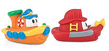 Load image into Gallery viewer, Nuby 2-Pack Tub Tugs Floating Boat Bath Toys, Colors May Vary