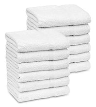Load image into Gallery viewer, GOLD TEXTILES 60 (5 Dozen) New White Economy Bath Towel (24"x 50") Pure Cotton for Maximum Softness Easy Care-Home,spa,Resort,Hotels/Motels use (1 Dozen) (60)