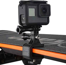 Load image into Gallery viewer, Camera Bike Surfboard Skateboard Mount, iKNOWTECH Lightweight Aluminium Alloy Skateboard Mount Holder for Gopro Hero 6 5 4 Multifuctional Stand Clip for Go Pro Xiaomi YI 4K Sjcam Camera Accessories