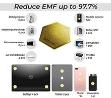Load image into Gallery viewer, 5G&EMF Blockers for Mobile Phones – EMF Protection Cell Phone Stickers - 24K Gold Neutralizer - 5G Mobile Phone Protector - Anti-Radiation Shields - 5G Protection for All Devices - BIO Card&Saver Chip