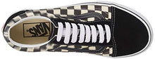 Load image into Gallery viewer, Vans Men's Old Skool Skate Shoe (10.5 Women / 9 Men, (Blur Check) Black/Classic White)