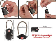 Load image into Gallery viewer, Small Clear Backpack - Heavy Duty - Stadium Approved - TSA Lock - Key Holder - Bottle Opener - 2-WAY Zip - Inside, Outside Zip Pockets - Expandable Side Pockets - Transparent PVC - H12''xW10.6''xD6