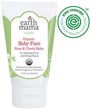 Load image into Gallery viewer, Organic Baby Face Nose & Cheek Balm for Dry Skin by Earth Mama | Natural Petroleum Jelly Alternative, 2-Fluid Ounce