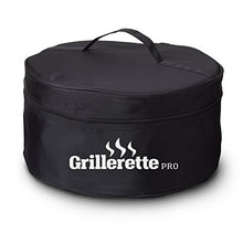 Load image into Gallery viewer, Grillerette Pro - The Smartest Portable BBQ Grill - Take Anywhere BBQ Grill - Battery Powered Fan - Anthracite Black Color