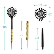 Load image into Gallery viewer, Accmor Steel Tip Darts, Professional Metal Darts, Darts Metal Tip Set, Metal Darts for Dartboard,18 pcs
