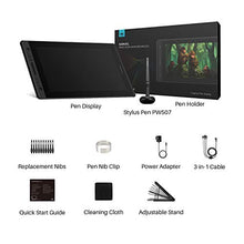 Load image into Gallery viewer, HUION KAMVAS Pro 16 Graphics Drawing Tablet with Screen Full-Laminated Tilt Battery-Free Stylus Touch Bar Adjustable Stand, Compatible with Windows, Mac and Chromebook, 15.6inch Pen Display