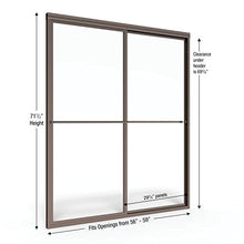 Load image into Gallery viewer, Basco Infinity Shower Door Framed Obscure Glass Sliding Door, Oil-Rubbed Bronze