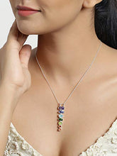 Load image into Gallery viewer, YoTreasure Chakra Healing Gemstone Solid 925 Sterling Silver Chain Pendant Jewelry