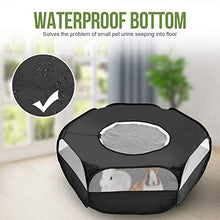 Load image into Gallery viewer, RUCKO Small Pet Playpen, Upgraded Small Animal Playpen with Zip Cover Durable 1/2 Net & 1/2 Cloth Cage for Hedgehogs, Chinchillas, Bunny, Hamster, Cat, etc