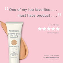 Load image into Gallery viewer, Neutrogena Healthy Skin Anti-Aging Perfector Tinted Facial Moisturizer and Retinol Treatment with Broad Spectrum SPF 20 Sunscreen with Titanium Dioxide, 40 Neutral to Tan, 1 fl. oz