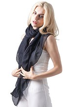Load image into Gallery viewer, MissShorthair Womens Solid Color Scarfs Large Sheer Wrap Shawl