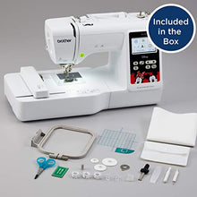 Load image into Gallery viewer, Brother PE550D Embroidery Machine, 125 Built-in Designs Including 45 Disney Designs, 4" x 4" Hoop Area, Large 3.2" LCD Touchscreen, USB Port, 9 Font Styles