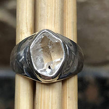 Load image into Gallery viewer, Natural Herkimer Diamond 925 Solid Sterling Silver Cluster Unisex Ring sz 6.75