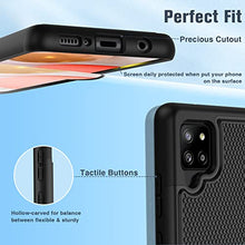 Load image into Gallery viewer, BNIUT for Samsung Galaxy A42 5G Case: Dual Layer Protective Heavy Duty Cell Phone Cover Shockproof Rugged with Non Slip Textured Back - Military Protection Bumper Tough - 6.6inch (Matte Black)