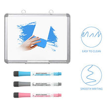 Load image into Gallery viewer, Small Dry Erase White Board 16" x 12" Magnetic Hanging White Board for Wall Portable Mini Whiteboard for Kids, Students & Teachers