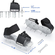 Load image into Gallery viewer, Leweio Lawn Aerator Shoes, Metal Spike Sandals for Aerating Lawn - Effectively Aerating Soil for Plants Health, Pre-Assembled Grass Aerator Tools for Yard,Revives Lawn Health