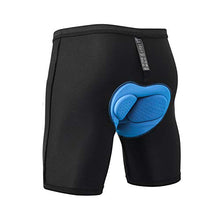 Load image into Gallery viewer, FEIXIANG Men's Cycling Underwear, 3D Padded Bike Shorts, Quick Dry Breathable Mountain Bicycle Tights Leggings (Black, Medium)