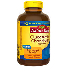 Load image into Gallery viewer, Nature Made Glucosamine Chondroitin Complex with MSM, 180 Caplets for Joint Support†