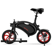 Load image into Gallery viewer, Jetson Bolt Folding Electric Bike, Black - with LCD Display, Lightweight & Portable with Carrying Handle, Travel Up to 15 Miles, Max Speed Up to 15.5 MPH