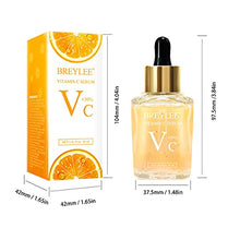 Load image into Gallery viewer, Vitamin C Serum for Face, BREYLEE Moisturizing Serum Hydrating & Brightening Serum for Dark Spots Hyaluronic Acid Fine Lines and Wrinkles 1.41fl oz