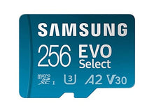 Load image into Gallery viewer, SAMSUNG EVO Select Micro SD-Memory-Card + Adapter, 256GB microSDXC 130MB/s Full HD & 4K UHD, UHS-I, U3, A2, V30, Expanded Storage for Android Smartphones, Tablets, Nintendo-Switch (MB-ME256KA/AM)