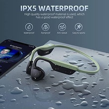 Load image into Gallery viewer, CHENSIVE Bone Conduction Headphones Open Ear Headphones Wireless Bluethooth 5.3 Sport Headphones Waterproof with Microphones for Workouts, Running, Cycling, Driving(Green)