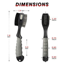 Load image into Gallery viewer, Champkey PRO Retractable Golf Club Brush - Oversized Brush Head,Soft Rubber Hand Grip & Retractable Groove Cleaner Golf Brush (Grey)