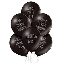 Load image into Gallery viewer, Funny Party Pieces Abusive Birthday Balloons - Pack Of 12 Different Funny Offensive Balloons (For Her)