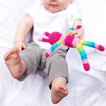 Load image into Gallery viewer, Green Sprouts Animal Friend Rattle Made from Organic Cotton, Orange Fox, 3 Months+