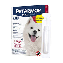 Load image into Gallery viewer, PetArmor Max Flea, Tick and Mosquito Prevention for Large Dogs (21 to 55 Pounds), 6 Monthly Treatments