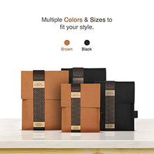 Load image into Gallery viewer, Moonsafari A4 Reusable Notebook Cover & Rocketbook Cover Smart Business Notebook Cover for Everlast, Fusion, Wave, Moleskin and More with Pen Loop & Business Card Holder - Brown,A4/Letter 11" x 8