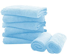Load image into Gallery viewer, 8 Pack Large Burp Cloths for Baby - 20" by 10" Ultra Absorbent Burping Cloth, Hand Washcloths, Newborn Towel - Milk Spit Up Rags - Burpy Cloths for Unisex, Boy, Girl - Burp Cloths Set(Aquamarine)
