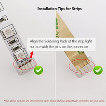 Load image into Gallery viewer, 5 Pin 10mm LED Strip to Wire Connector rgbw Unwired Clips Solderless Adapter Terminal Extension Connection for Multicolor LED Strip Lights 12V 24V (Pack of 10)